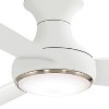 54" Minka Aire Modern Hugger Outdoor Ceiling Fan with LED Light Remote Control White Etched Opal Glass Wet Rated for Patio Porch - 3 of 4