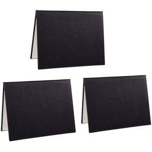 Juvale 3 Pack Certificate Frame Holder, Folder & Cover for Letter Size Documents, Files & Graduation Diploma, Black Leather, 11.5 x 9 in - 1 of 4