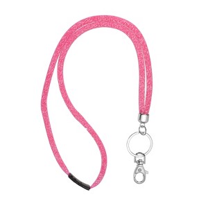 Unique Bargains Rhinestone Bling ID Badges Keychain Lanyards with Metal Clasp - 1 of 4