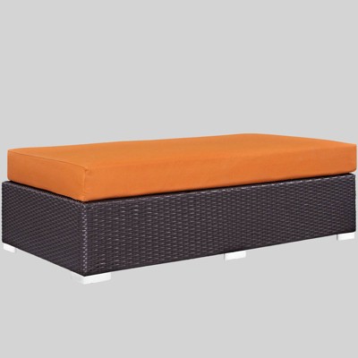 orange ottoman target