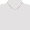 Black Bow Jewelry 1.25mm 14k Yellow Gold Diamond Cut Solid Rolo Chain Necklace - 2 of 4
