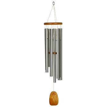 Woodstock Wind Chimes Signature Collection, Gregorian Chimes, Tenor, 39'' Silver Wind Chime GTS