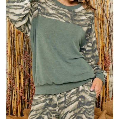 Women's Zebra Lounge Top - ADORA
