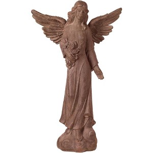 Kensington Hill Large Tall English Tudor Angel Garden Statue Sculpture Holy Decor Outdoor Garden Front Porch Patio Yard Outside Home 41 1/2" High - 1 of 4