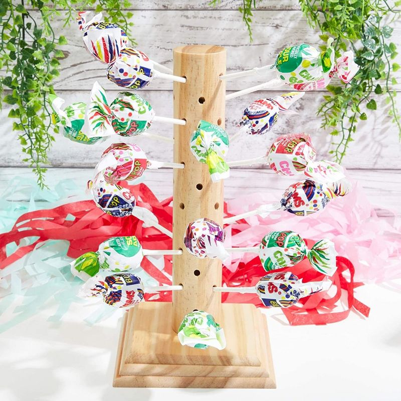 Juvale Lollipop Stand Display Holder, Wooden Cake Pop Stand 9", Wedding Baby Showers Parties, 2 of 8