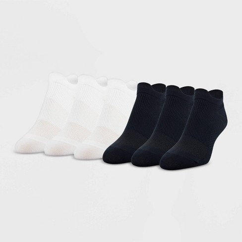 Pack of 2 pairs of women's second skin ankle socks in black
