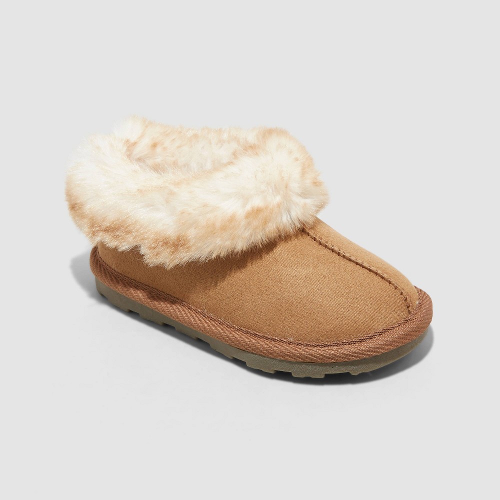 Toddler Girls' Callie Moccasin Slippers - Cat & Jack Chestnut 9, Brown