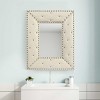 GlasFlength Decorative Wall Mirrors Rectangular Accent Mirror Wall Mirror Polished Mirror Decorative Mirror for Living Room, White, 21"*2.2"*26" - 2 of 4