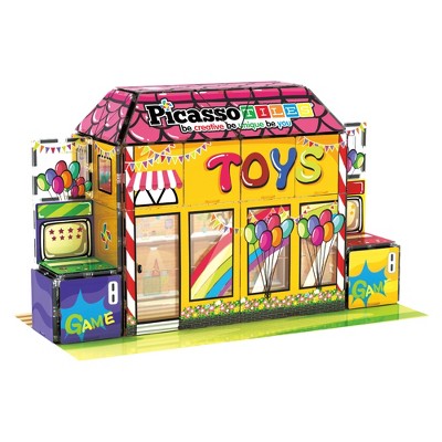 PICASSO-TILES 60 PC Toy Store Themed, Magnetic Tiles, Building Blocks, STEM Toys for Kids 3+