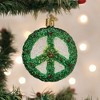 Old World Christmas Blown Glass Ornament for Christmas Tree, Holly Peace Symbol (with OWC Gift Box) - 2 of 4