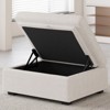 Belffin Chenille Ottoman Module - Modular Storage Footrest with Skin-Friendly Fabric & Quick-Install Design - 4 of 4