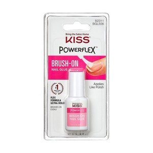 KISS PowerFlex Brush-On Nail Glue - 0.17oz - 1 of 4