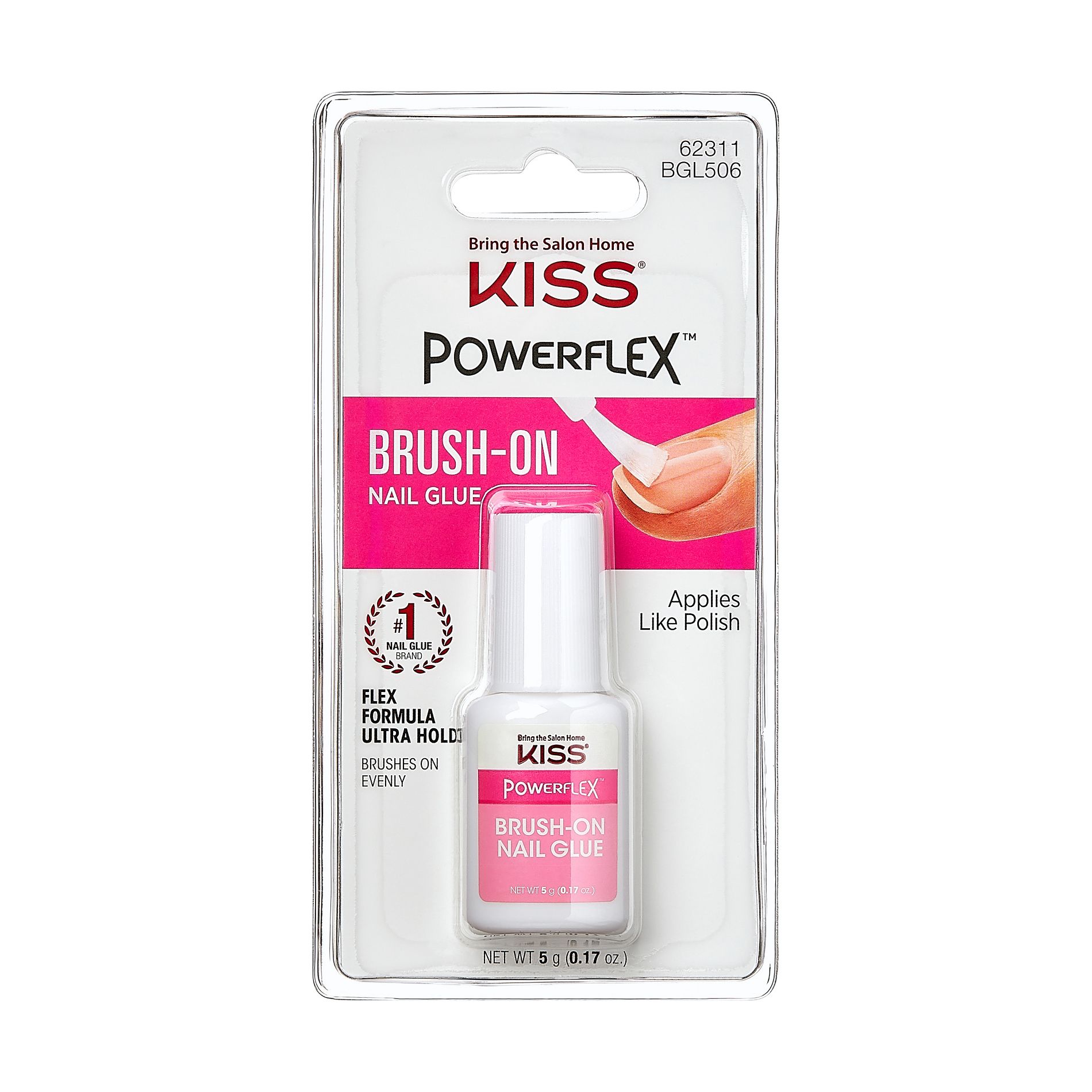 KISS PowerFlex Brush-On Nail Glue - 0.17oz