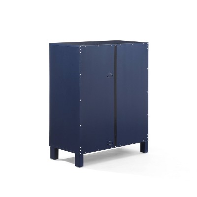 Navy Poplar and Birch Stackable Kitchen Storage Pantry