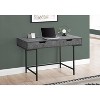 Monarch Specialties Computer Desk Home Office Laptop Storage Drawers 48InchL Work Metal Laminate Grey Black Contemporary Modern - 2 of 4