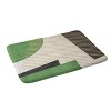 Deny Designs Moonlight Print Striped Circle Geometric Green Memory Foam Bath Mat - 2 of 4