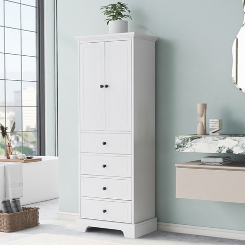  Iwell Large Storage Cabinet, Bathroom Cabinet with 2