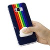 Reiko Samsung Galaxy S8 Edge/ S8 Plus TPU Design Case with 3D Soft Silicone Poke Squishy Rainbow Cloud - 3 of 4