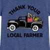Girls' - Instant Message - Thank Your Local Farmer Fitted Short Sleeve Graphic T-Shirt - 2 of 4