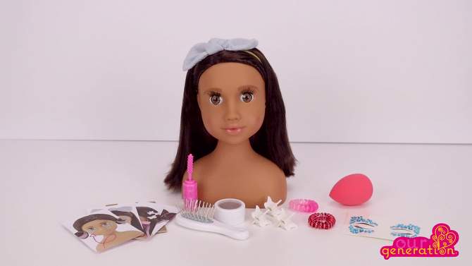 Our Generation Domenique Sparkles of Fun Styling Head Doll, 2 of 11, play video