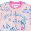 Peppa Pig Pajamas Little Dreamer Toddler Girls' Zip Front Footless Sleeper - 4 of 4