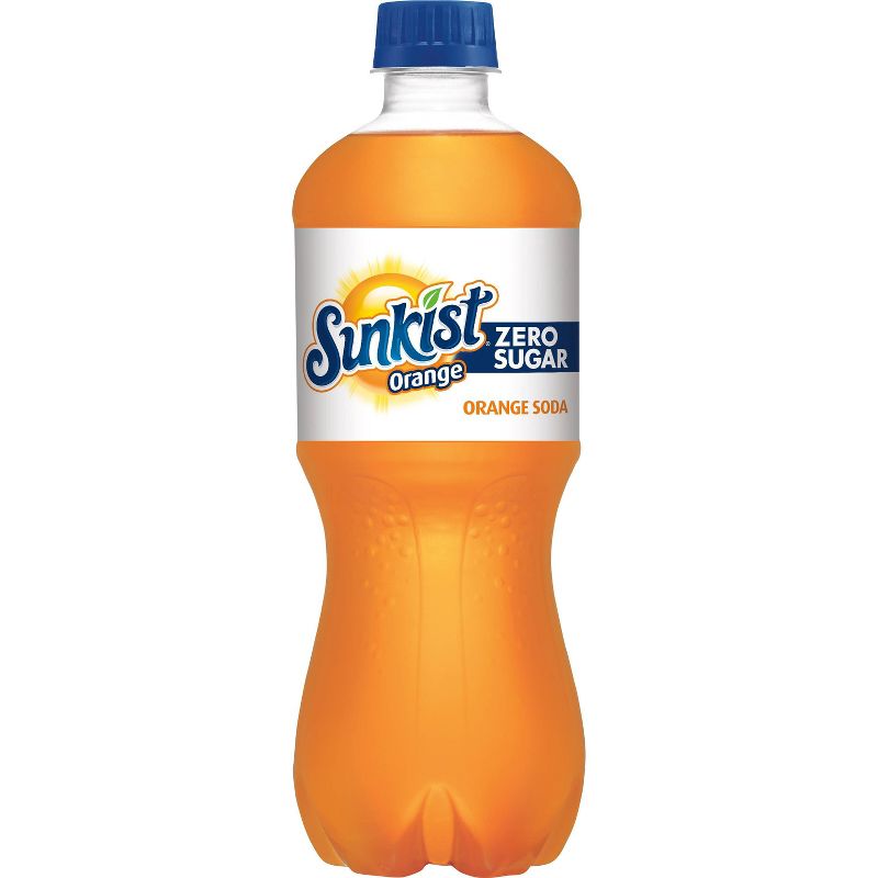 Sunkist Zero Sugar Orange Soda - 20 fl oz Bottles, 3 of 8