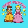 Girl's Nintendo Team Pretty Princess Crop Top T-Shirt - 2 of 3