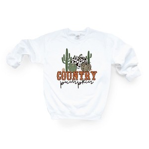 Simply Sage Market Women's Graphic Sweatshirt Country Pumpkin Cactus - 1 of 2