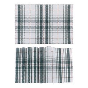 REGALWOVEN Table Decor PVC Heat Resistant Washable Placemats 18 x 12 Inch 6 Pcs - 1 of 4