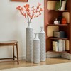 NicBex Vintage Floor Vases Set of 3, Metal Center Vase,  Large Standing Vase for Living Room Fireplace Hallway Corner - 2 of 4