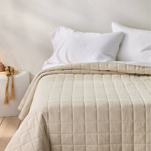 Heavyweight Linen Blend Quilt - Casaluna™ - 1 of 4