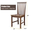 Tangkula Set of 4 Dining Chairs Wooden Kitchen Side Chair w/Solid Legs for Living Room Office - 3 of 4
