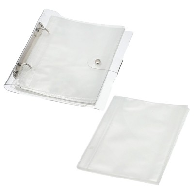 Unique Bargains Loose-Leaf Waterproof Refillable Double-Sided Photo Album with 100 Pockets 1 Pc