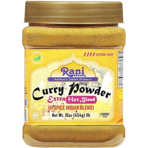 Curry Powder Extra Hot, Indian 11-Spice Blend - 16oz (1lb) - Rani Brand Authentic Indian Products - 1 of 4