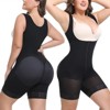 Voxshe Women's Tummy Control Shapewear Open Bust Wear Your Own Bra Mid Thigh Body Shaper - 2 of 4