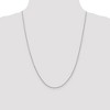 Black Bow Jewelry 1.6mm, 14k White Gold Solid Link Cable Chain Necklace - 2 of 4