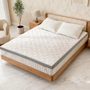 Extra Firm Mattress Topper, Short Queen 3 Inch High-Density Foam with Removable Cover| Extra Support| CertiPUR-US Certified | 75x60 " - 1 of 4