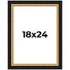 PosterPalooza | Embellished Brown Picture Frame - UV Acrylic, Foam Board Backing, Hanging Hardware - 2 of 4