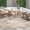 Nuloom Inara Geometric 4x6 Indoor/Outdoor Area Rug for Living Room Patio Deck Front Porch Kitchen, Tan - 2 of 4