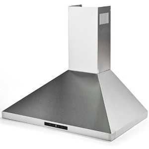 Simzlife 30 inch Wall Mount Range Hood, Vent Hood with 3 Speed Exhaust Fan and 2 2W LED Light, Soft Touch Panel - 1 of 4