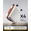 LUGGEX Carry On Luggage 22x14x9 Airline Approved, PC Expandable Hard Shell Suitcases, Carry On 20 Inch, White Brown - 4 of 4