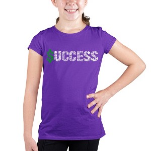 LA Pop Art Girl's Word Art T-shirt - Success - 1 of 4