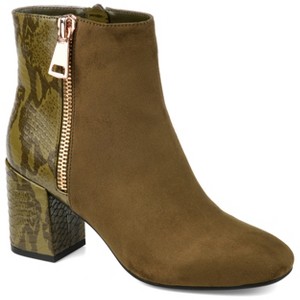 Journee Collection Womens Sarah Inside Zip Block Heel Booties - 1 of 4