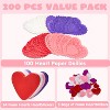 Joyfy 126 Pcs Valentines Day Craft Gift Set with 100 Heart Doilies, 24 Pcs Foam Hearts & 2 Bags of Foam Heart Stickers for Kids - 2 of 4