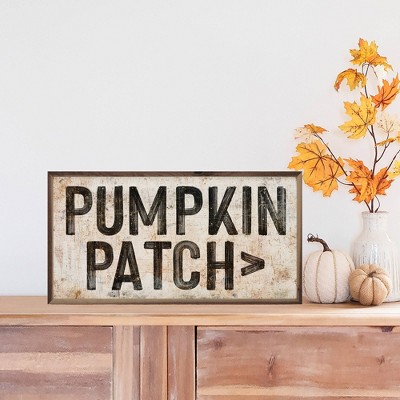 Kendrick Home Pumpkin Patch Arrow Wall Art White