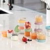 Baby Feeding Set, Silicone Baby Fruit Feeders, Baby Bibs & 12-Piece Glass Baby Food Storage Containers w/ Lids. Baby Must-Have, BPA-Free Easy to Clean - 2 of 4