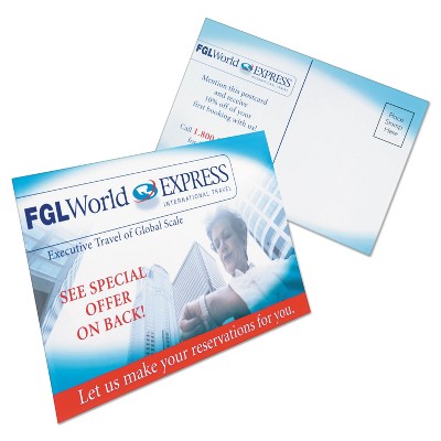 Avery White Matte 4 x 6 Color Laser Postcards, 80 Count
