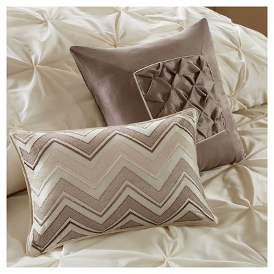 Ivory Microfiber Queen 24-Piece Bedding Set