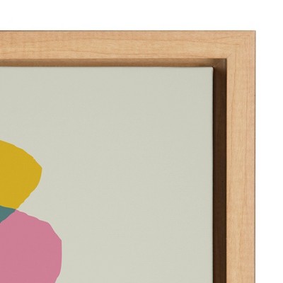 24" x 18" Colorful Abstract Llama Canvas Print for Kids