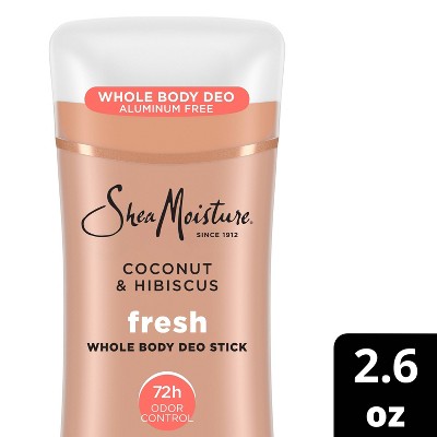 SheaMoisture Whole Body Deodorant Stick - Coconut & Hibiscus, Aluminum Free - 2.6oz